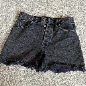 Abercrombie & Fitch High Rise Denim Shorts